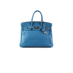 Hermes Birkin 35 Blue Jean Togo Stamp O Square (2011) Hermes Birkin 35 Blue Jean Togo Stamp O Square (2011)