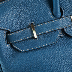 Hermes Birkin 35 Blue Jean Togo Stamp O Square (2011) Hermes Birkin 35 Blue Jean Togo Stamp O Square (2011)