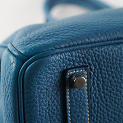 Hermes Birkin 35 Blue Jean Togo Stamp O Square (2011) Hermes Birkin 35 Blue Jean Togo Stamp O Square (2011)