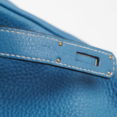 Hermes Birkin 35 Blue Jean Togo Stamp O Square (2011) Hermes Birkin 35 Blue Jean Togo Stamp O Square (2011)