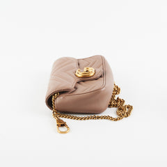 Gucci GG Supermini Marmont Matelasse Dusty Pink Gucci GG Supermini Marmont Matelasse Dusty Pink