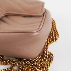 Gucci GG Supermini Marmont Matelasse Dusty Pink Gucci GG Supermini Marmont Matelasse Dusty Pink