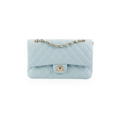 Chanel Classic Flap Medium/Large Light Blue Caviar 22P (Microchipped) Chanel Classic Flap Medium/Large Light Blue Caviar 22P (Microchipped)