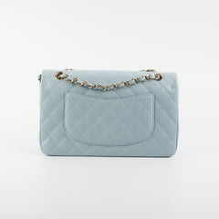 Chanel Classic Flap Medium/Large Light Blue Caviar 22P (Microchipped) Chanel Classic Flap Medium/Large Light Blue Caviar 22P (Microchipped)