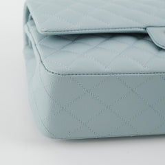 Chanel Classic Flap Medium/Large Light Blue Caviar 22P (Microchipped) Chanel Classic Flap Medium/Large Light Blue Caviar 22P (Microchipped)