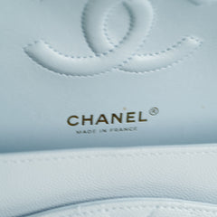 Chanel Classic Flap Medium/Large Light Blue Caviar 22P (Microchipped) Chanel Classic Flap Medium/Large Light Blue Caviar 22P (Microchipped)