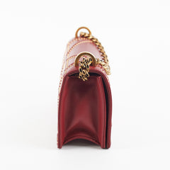 Christian Dior Diorama Burgundy Studded Crossbody Bag Christian Dior Diorama Burgundy Studded Crossbody Bag