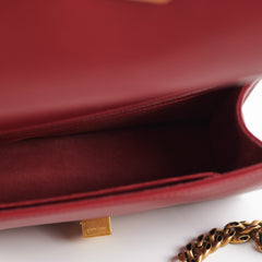 Christian Dior Diorama Burgundy Studded Crossbody Bag Christian Dior Diorama Burgundy Studded Crossbody Bag