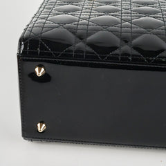 Dior Medium Lady Dior Patent Black Dior Medium Lady Dior Patent Black