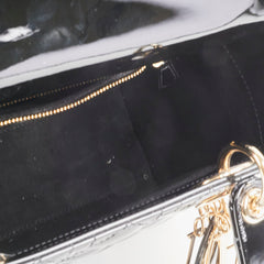 Dior Medium Lady Dior Patent Black Dior Medium Lady Dior Patent Black