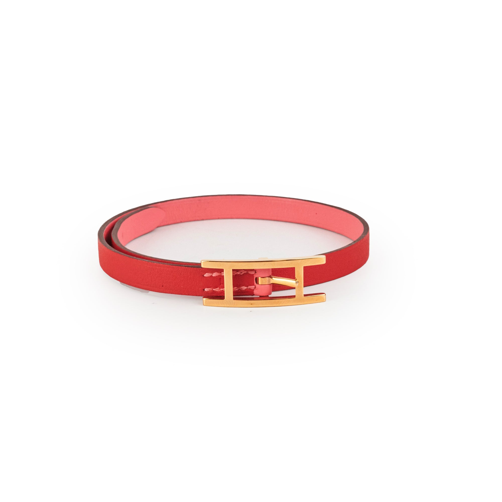 Hermes Leather Behapi Bracelet Red – THE PURSE AFFAIR