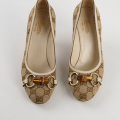 Gucci Monogram Horsebit Heels 36.5 Gucci Monogram Horsebit Heels 36.5