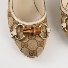 Gucci Monogram Horsebit Heels 36.5 Gucci Monogram Horsebit Heels 36.5