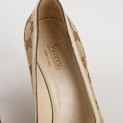 Gucci Monogram Horsebit Heels 36.5 Gucci Monogram Horsebit Heels 36.5