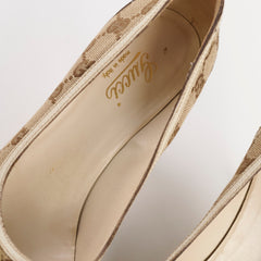 Gucci Monogram Horsebit Heels 36.5 Gucci Monogram Horsebit Heels 36.5