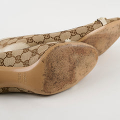 Gucci Monogram Horsebit Heels 36.5 Gucci Monogram Horsebit Heels 36.5