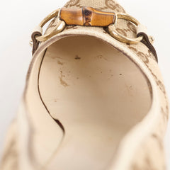 Gucci Monogram Horsebit Heels 36.5 Gucci Monogram Horsebit Heels 36.5