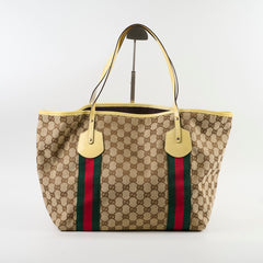 Gucci GG supreme Canvas Tote Bag Yellow Gucci GG supreme Canvas Tote Bag Yellow