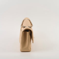 Chanel Medium/Large Double Classic Flap Beige Chanel Medium/Large Double Classic Flap Beige