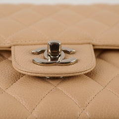 Chanel Medium/Large Double Classic Flap Beige Chanel Medium/Large Double Classic Flap Beige