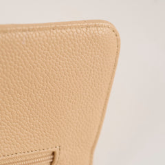 Chanel Medium/Large Double Classic Flap Beige Chanel Medium/Large Double Classic Flap Beige