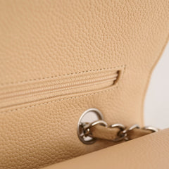 Chanel Medium/Large Double Classic Flap Beige Chanel Medium/Large Double Classic Flap Beige