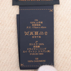 ITEM 16 - Louis Vuitton Reykjavik Cashmere Scarf Beige ITEM 16 - Louis Vuitton Reykjavik Cashmere Scarf Beige