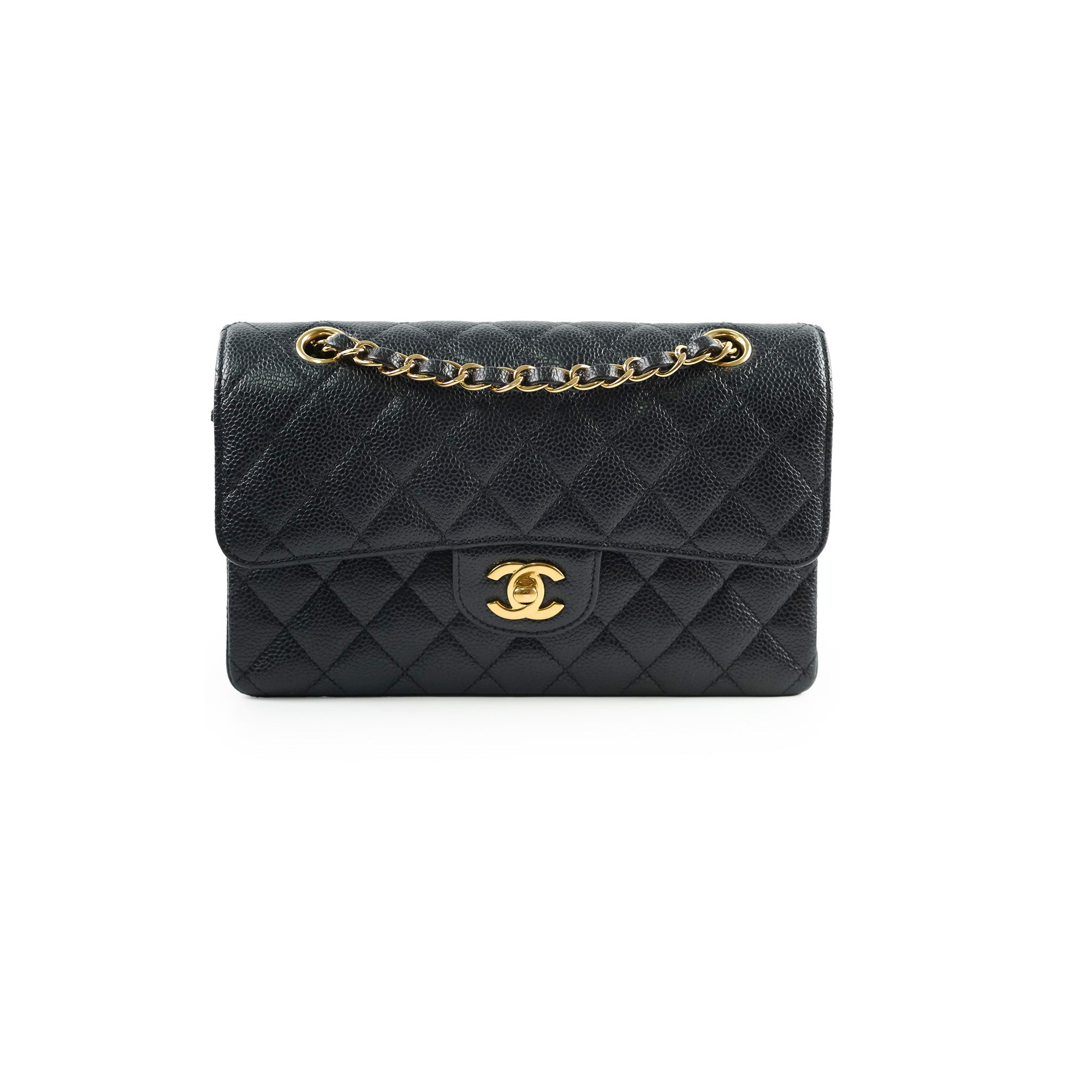 Chanel Caviar Small Classic Flap GHW Microchip 2021 – THE PURSE AFFAIR