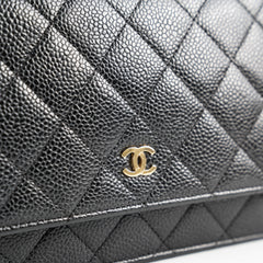 Chanel Wallet On Chain Caviar Black WOC
