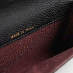 Chanel Caviar Flap Card Holder Black Chanel Caviar Flap Card Holder Black