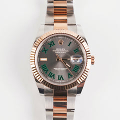 Rolex Datejust 41MM Two Tones Rose Gold Grey Dial Rolex Datejust 41MM Two Tones Rose Gold Grey Dial