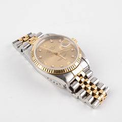 ITEM 23 - Rolex 36MM Datejust Two Tones With Diamond