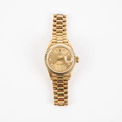 Rolex 26mm Gold with Diamond Watch