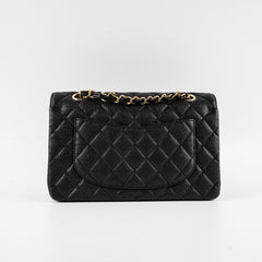 Chanel Caviar Small Double Classic Flap Black Microchip Chanel Caviar Small Double Classic Flap Black Microchip