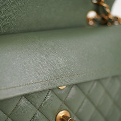 ITEM 30 - Chanel Classic Small Double Flap Iridescent Green 18C ITEM 30 - Chanel Classic Small Double Flap Iridescent Green 18C