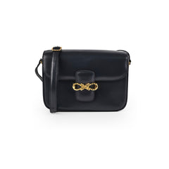 Celine Vintage Navy Box Bag Celine Vintage Navy Box Bag