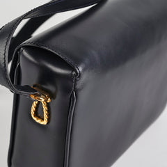 Celine Vintage Navy Box Bag Celine Vintage Navy Box Bag