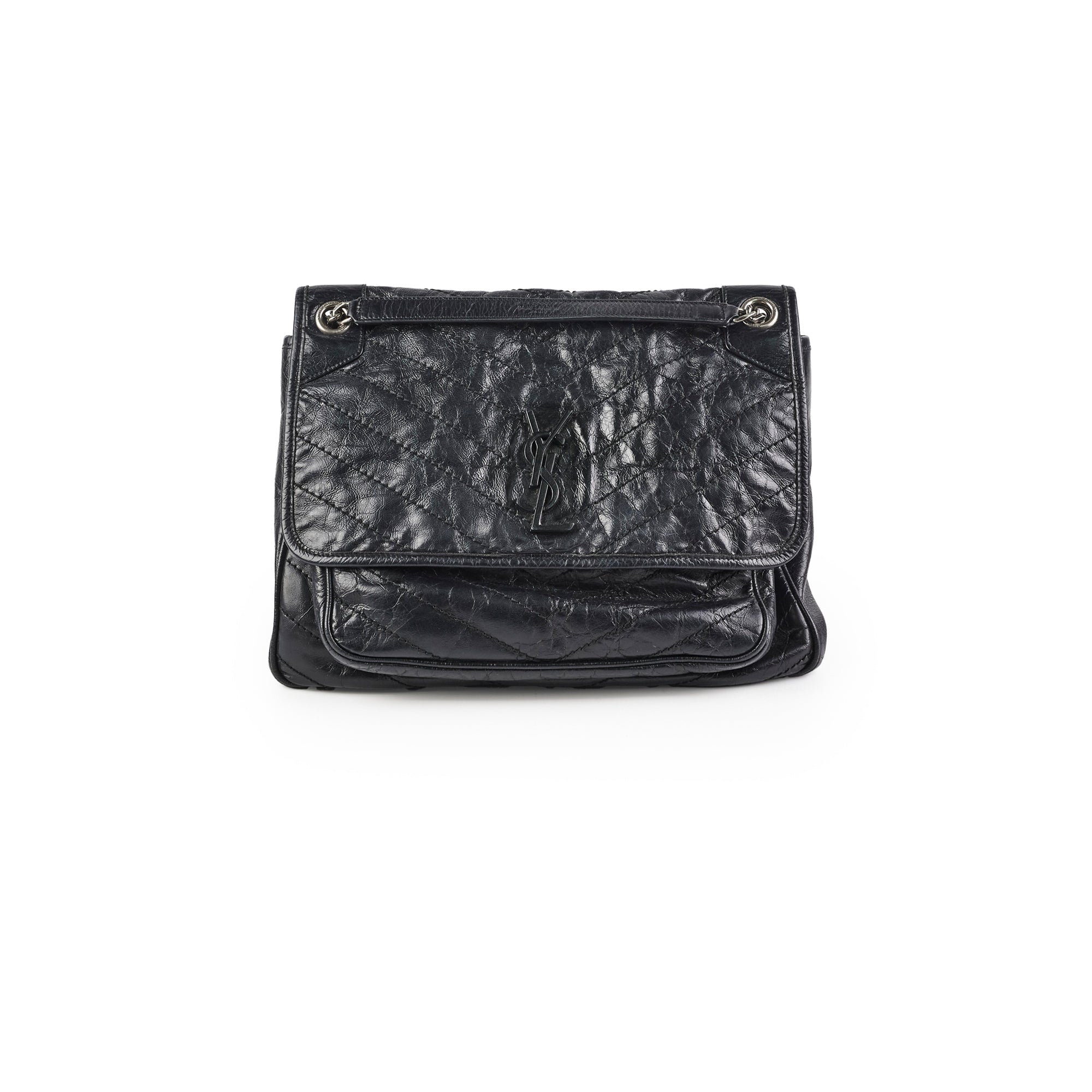 Saint Laurent Niki Large Black Vintage Leather – THE PURSE AFFAIR