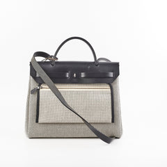 Hermes Herbag Zip 31 Retourne Black/White - Y Stamp Hermes Herbag Zip 31 Retourne Black/White - Y Stamp