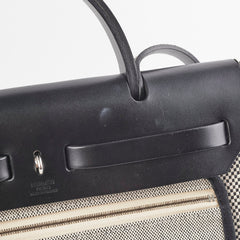 Hermes Herbag Zip 31 Retourne Black/White - Y Stamp Hermes Herbag Zip 31 Retourne Black/White - Y Stamp