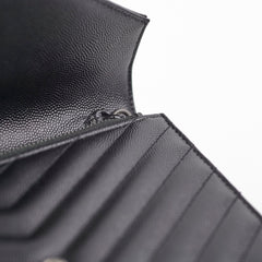 Saint Laurent Cassandre Envelope Wallet On Chain WOC Black Saint Laurent Cassandre Envelope Wallet On Chain WOC Black