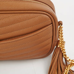 Saint Laurent Mini Lou Tan Crossbody Bag Saint Laurent Mini Lou Tan Crossbody Bag