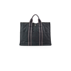 Hermes Herline Tote Canvas Black Hermes Herline Tote Canvas Black