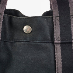 Hermes Herline Tote Canvas Black Hermes Herline Tote Canvas Black