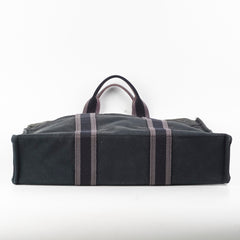 Hermes Herline Tote Canvas Black Hermes Herline Tote Canvas Black