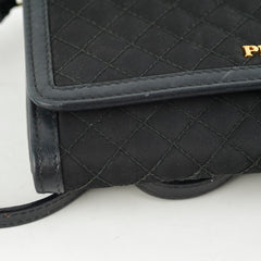 Prada Quilted Nylon Wallet On Chain WOC Black Prada Quilted Nylon Wallet On Chain WOC Black