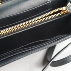 Prada Quilted Nylon Wallet On Chain WOC Black Prada Quilted Nylon Wallet On Chain WOC Black