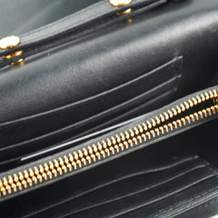 Prada Quilted Nylon Wallet On Chain WOC Black Prada Quilted Nylon Wallet On Chain WOC Black