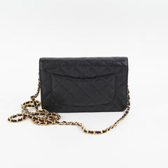 Chanel Wallet On Chain WOC Black Caviar GHW - Series 28 Chanel Wallet On Chain WOC Black Caviar GHW - Series 28