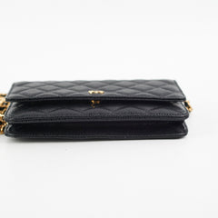 Chanel Wallet On Chain WOC Black Caviar GHW - Series 28 Chanel Wallet On Chain WOC Black Caviar GHW - Series 28